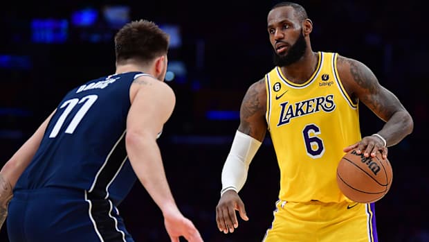 Luka Dončić and LeBron James